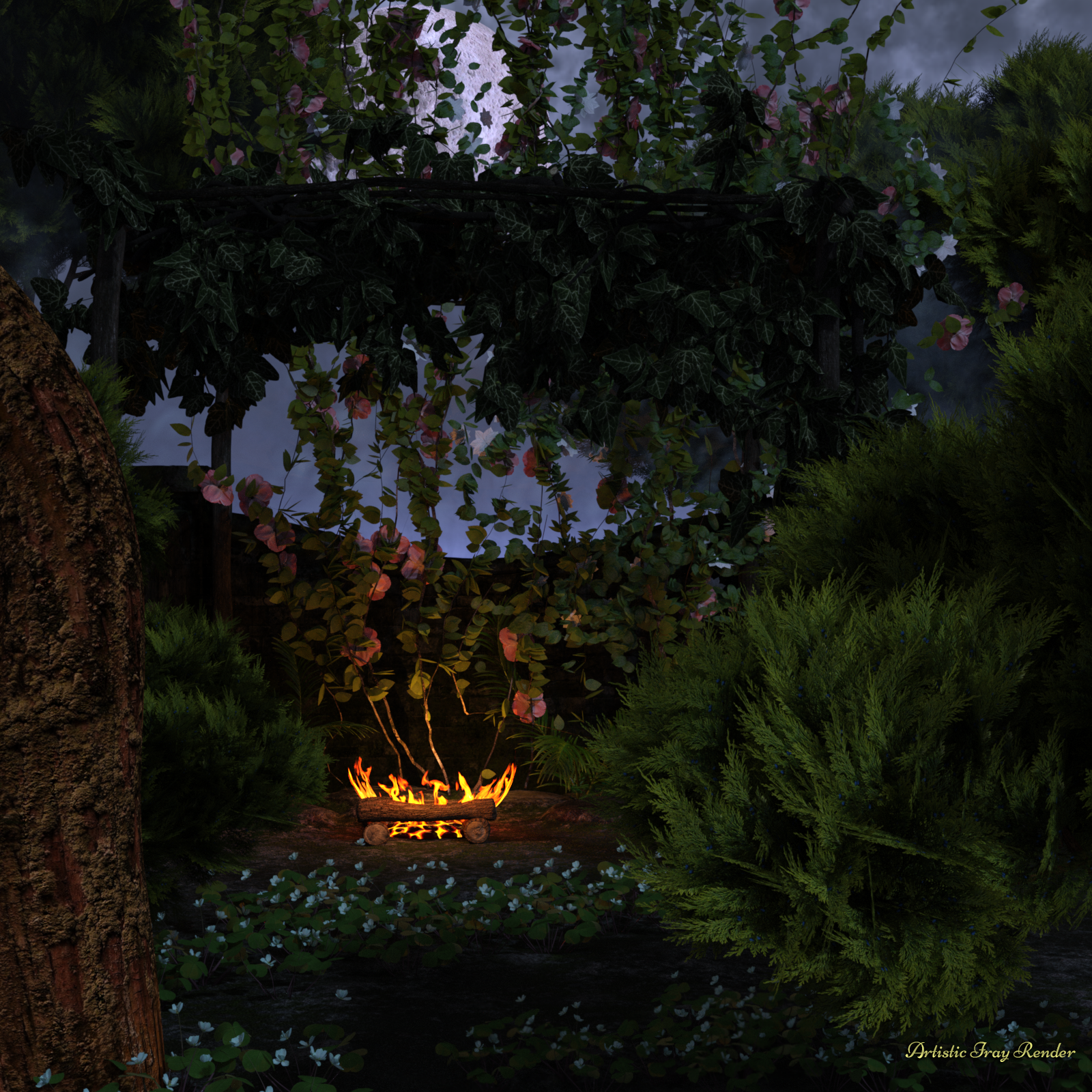 Juniper Tree Props And Mirrored Versions For Daz Studio Iray by N/A