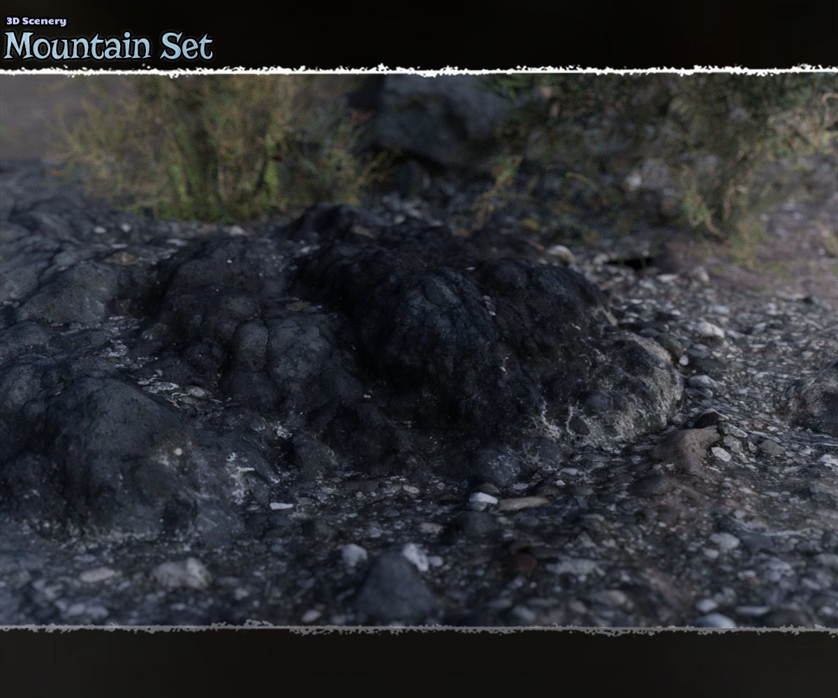 3D Scenery: Mountain Set by N/A