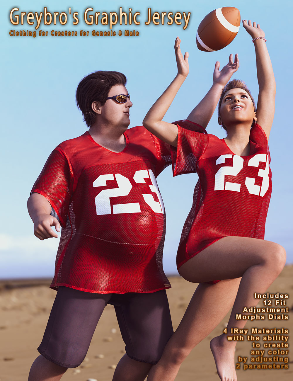 Greybro's Graphic Jersey for Genesis 8 Male by N/A