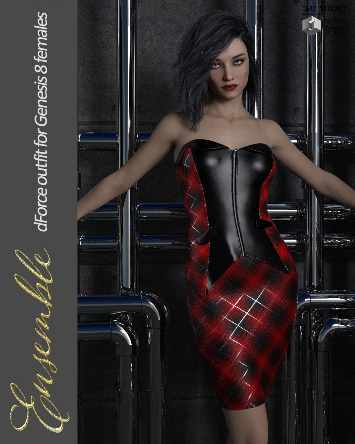 Ensemble dForce outfit for Genesis 8 Female(s) by N/A