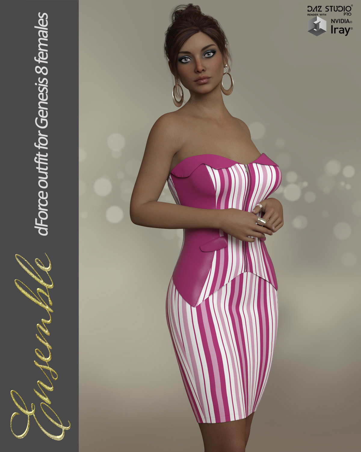 Ensemble dForce outfit for Genesis 8 Female(s) by N/A