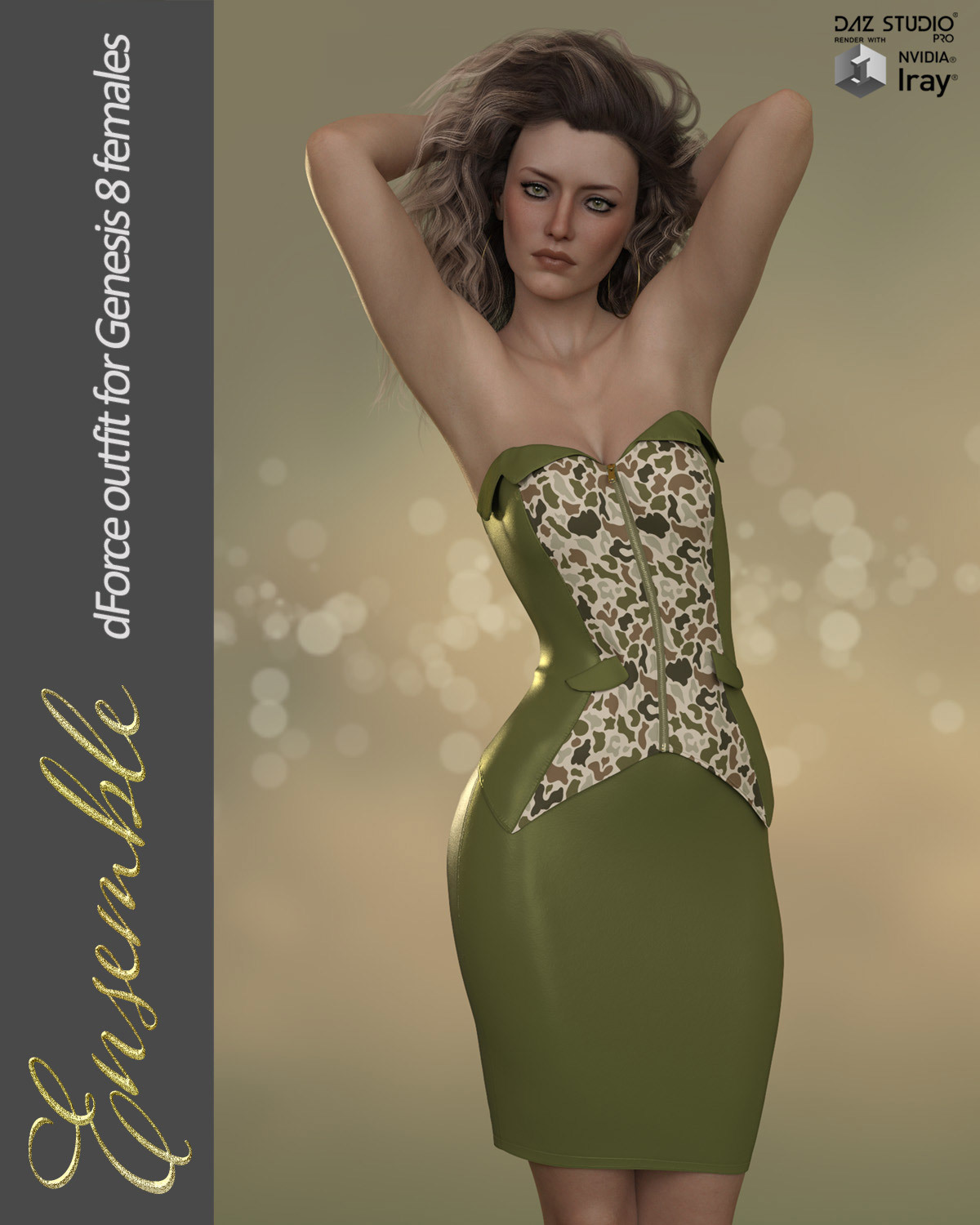 Ensemble dForce outfit for Genesis 8 Female(s) by N/A