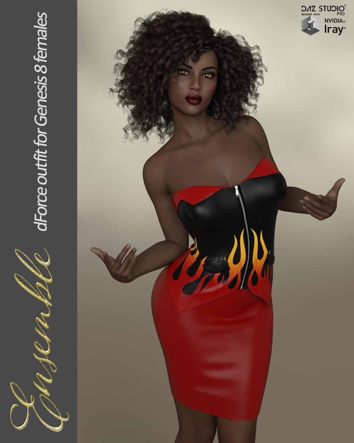 Ensemble dForce outfit for Genesis 8 Female(s) by N/A