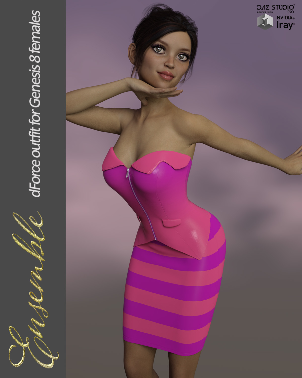 Ensemble dForce outfit for Genesis 8 Female(s) by N/A