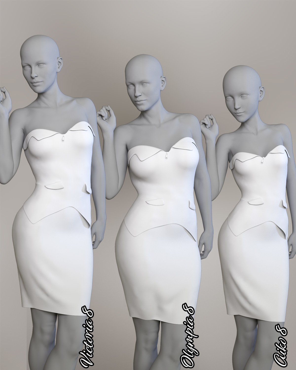 Ensemble dForce outfit for Genesis 8 Female(s) by N/A