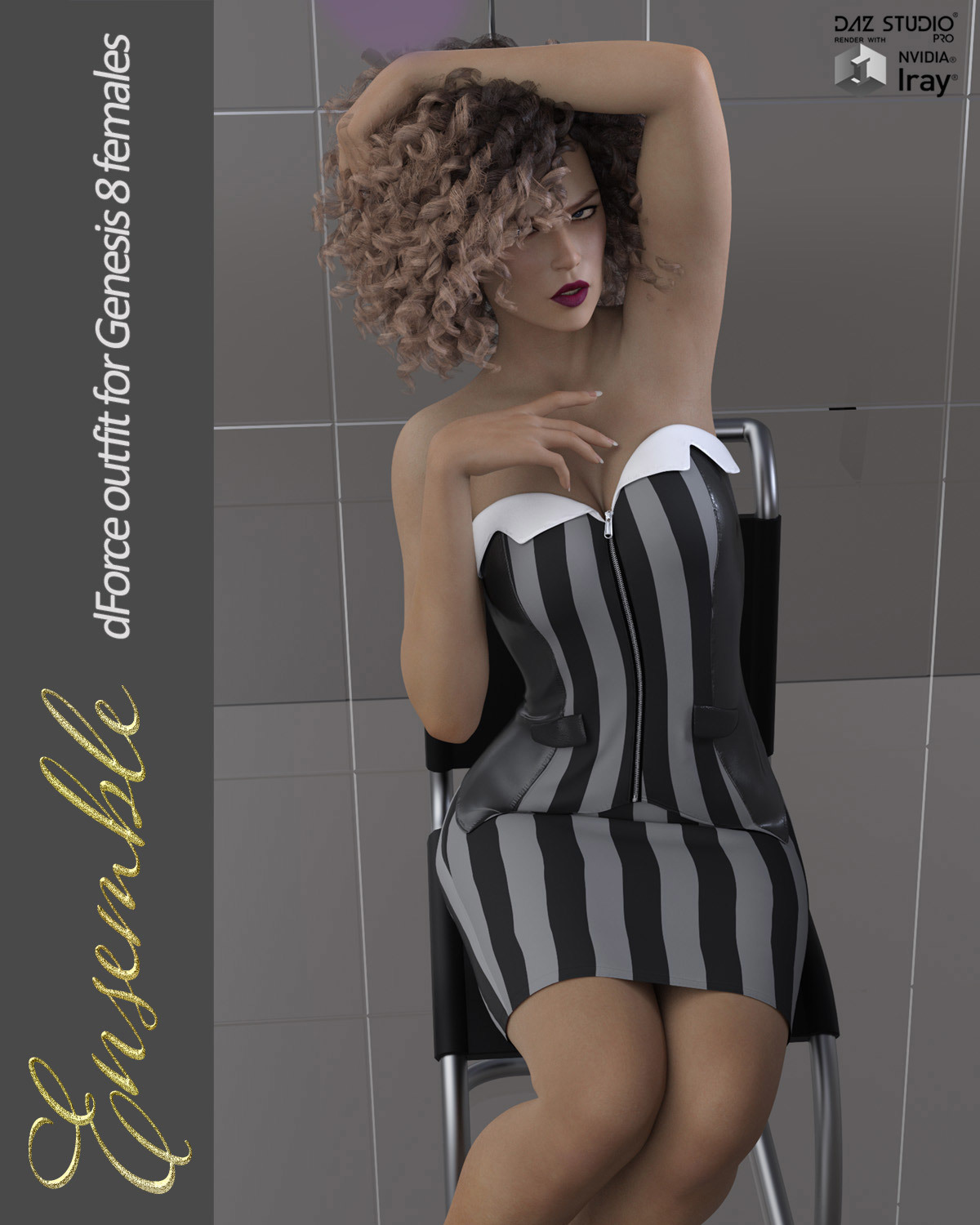 Ensemble dForce outfit for Genesis 8 Female(s) by N/A