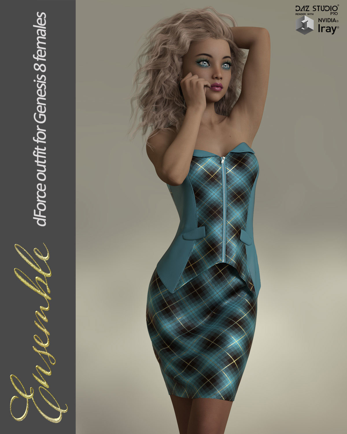 Ensemble dForce outfit for Genesis 8 Female(s) by N/A