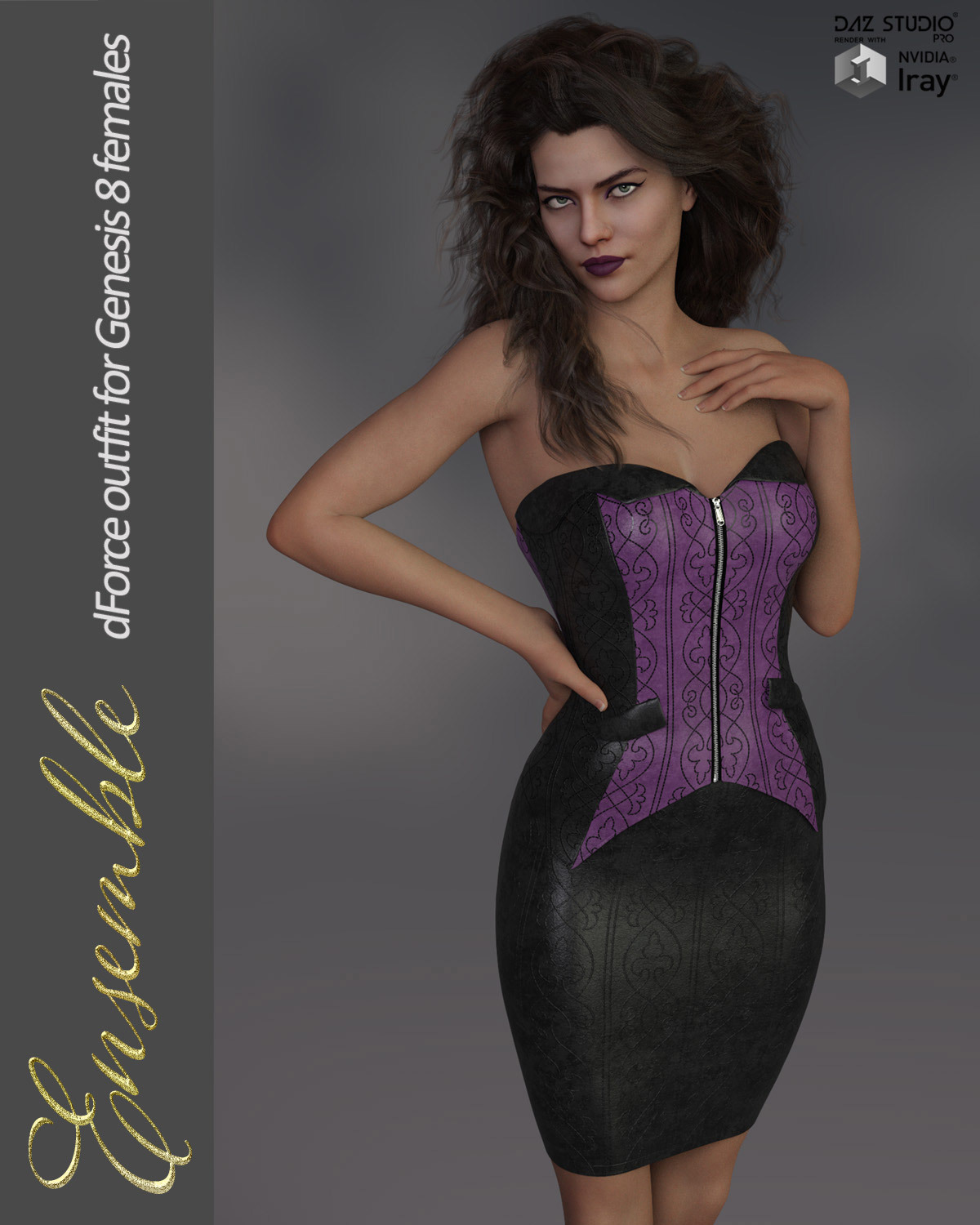 Ensemble dForce outfit for Genesis 8 Female(s) by N/A