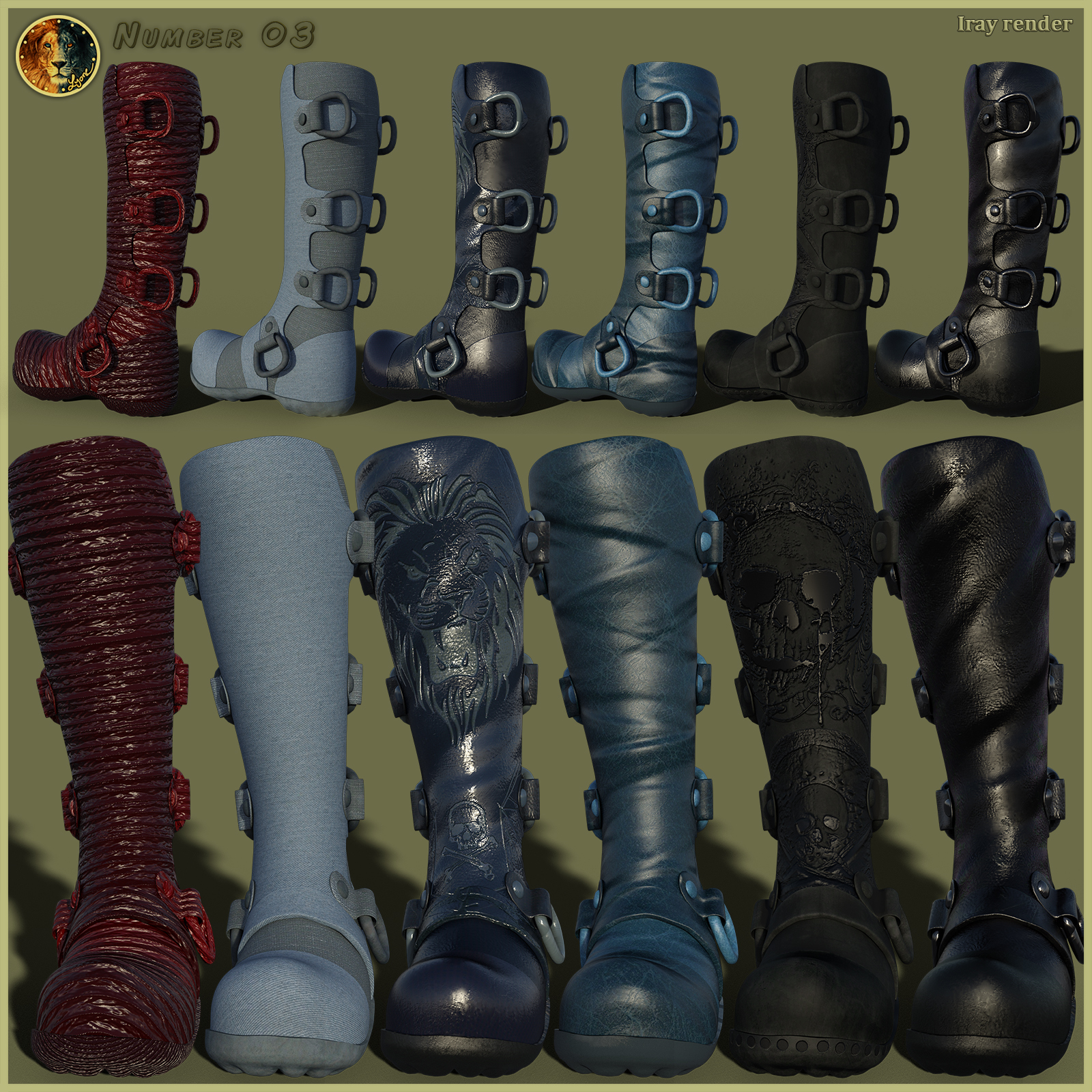 Texture addon 1 for Number 03 by N/A
