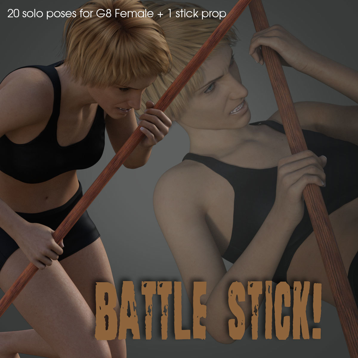 Battle Stick! for Genesis 8 Female by N/A