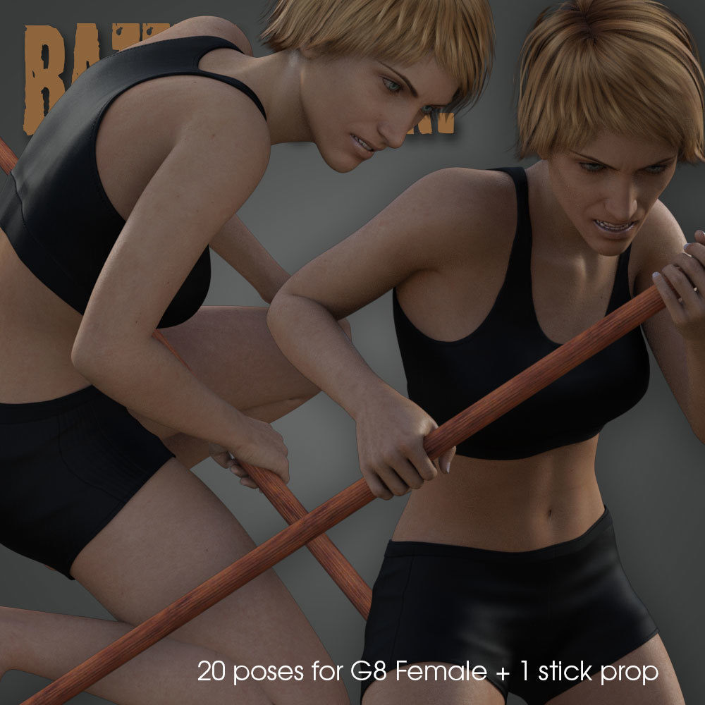 Battle Stick! for Genesis 8 Female by N/A
