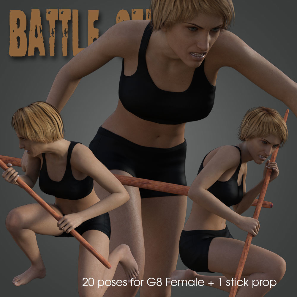 Battle Stick! for Genesis 8 Female by N/A