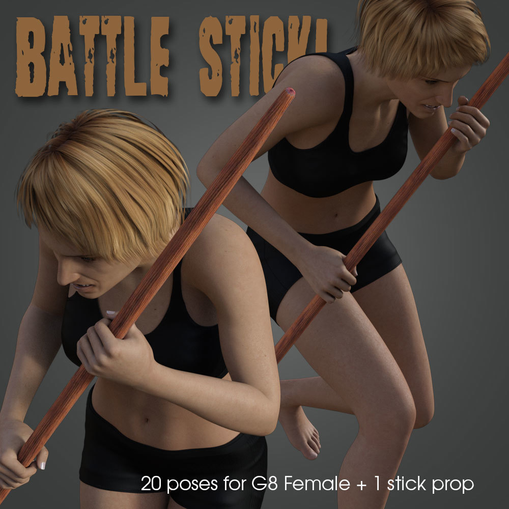 Battle Stick! for Genesis 8 Female by N/A