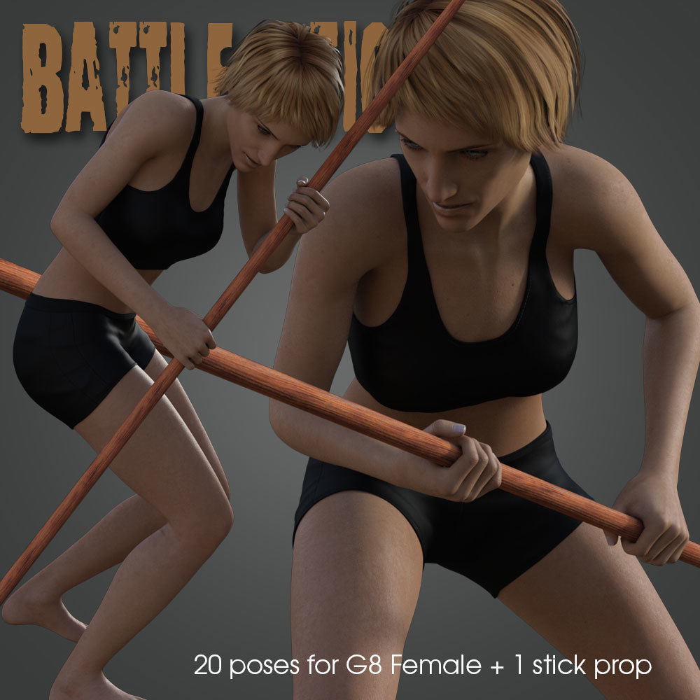 Battle Stick! for Genesis 8 Female by N/A