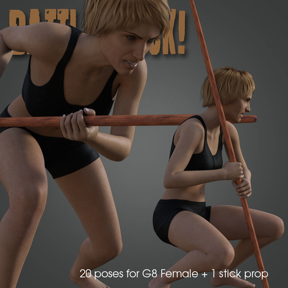 Battle Stick! for Genesis 8 Female by N/A