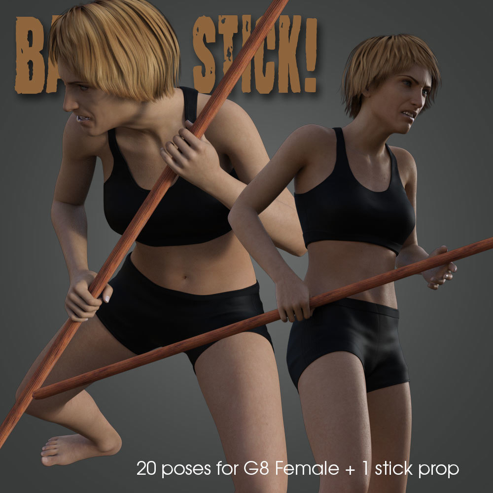 Battle Stick! for Genesis 8 Female by N/A