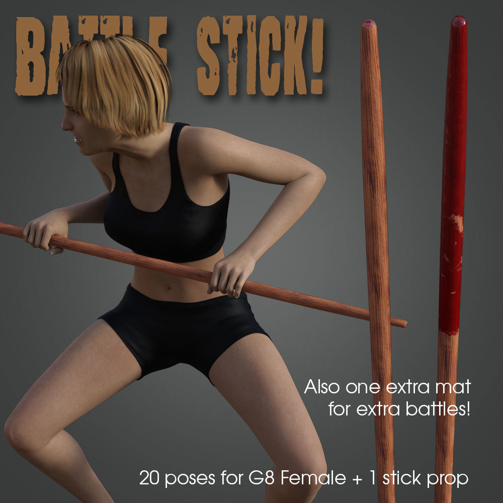 Battle Stick! for Genesis 8 Female by N/A