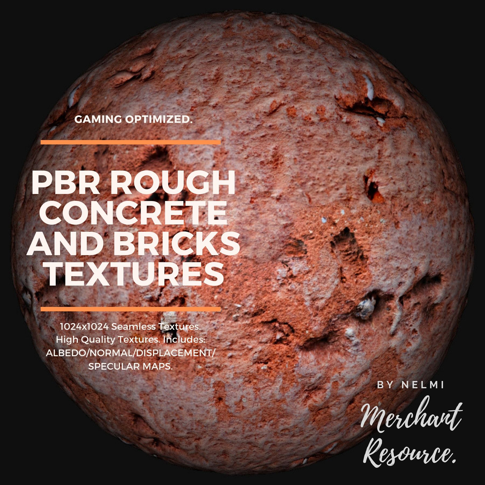 PBR Rough Concrete and Bricks Textures - MR by N/A
