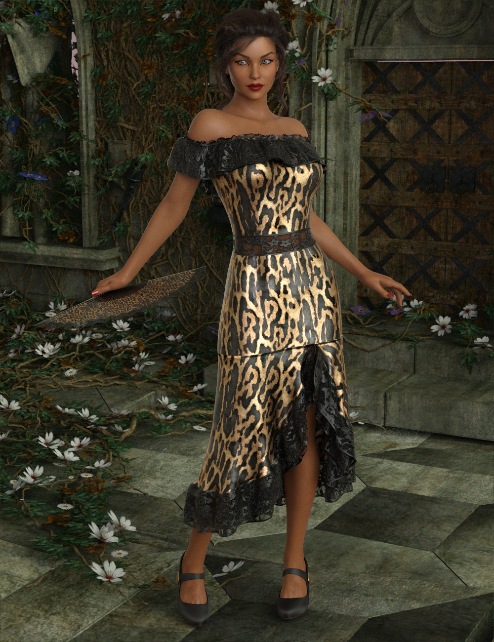 InStyle - dForce Flirty Flamenco Suit for Genesis 8 and Genesis 3 Female by N/A