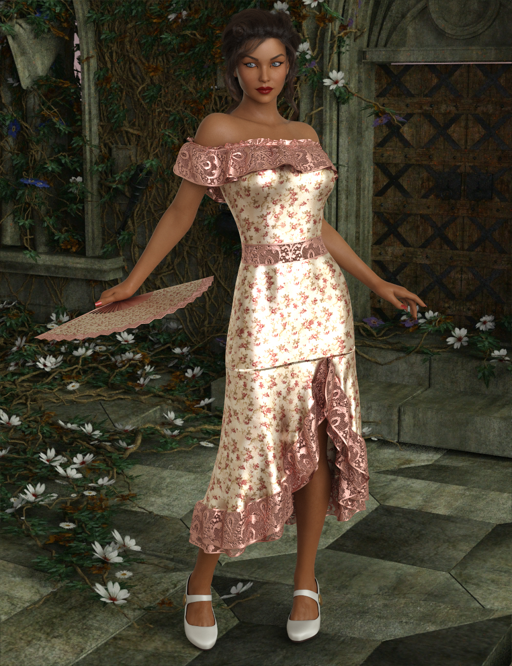InStyle - dForce Flirty Flamenco Suit for Genesis 8 and Genesis 3 Female by N/A