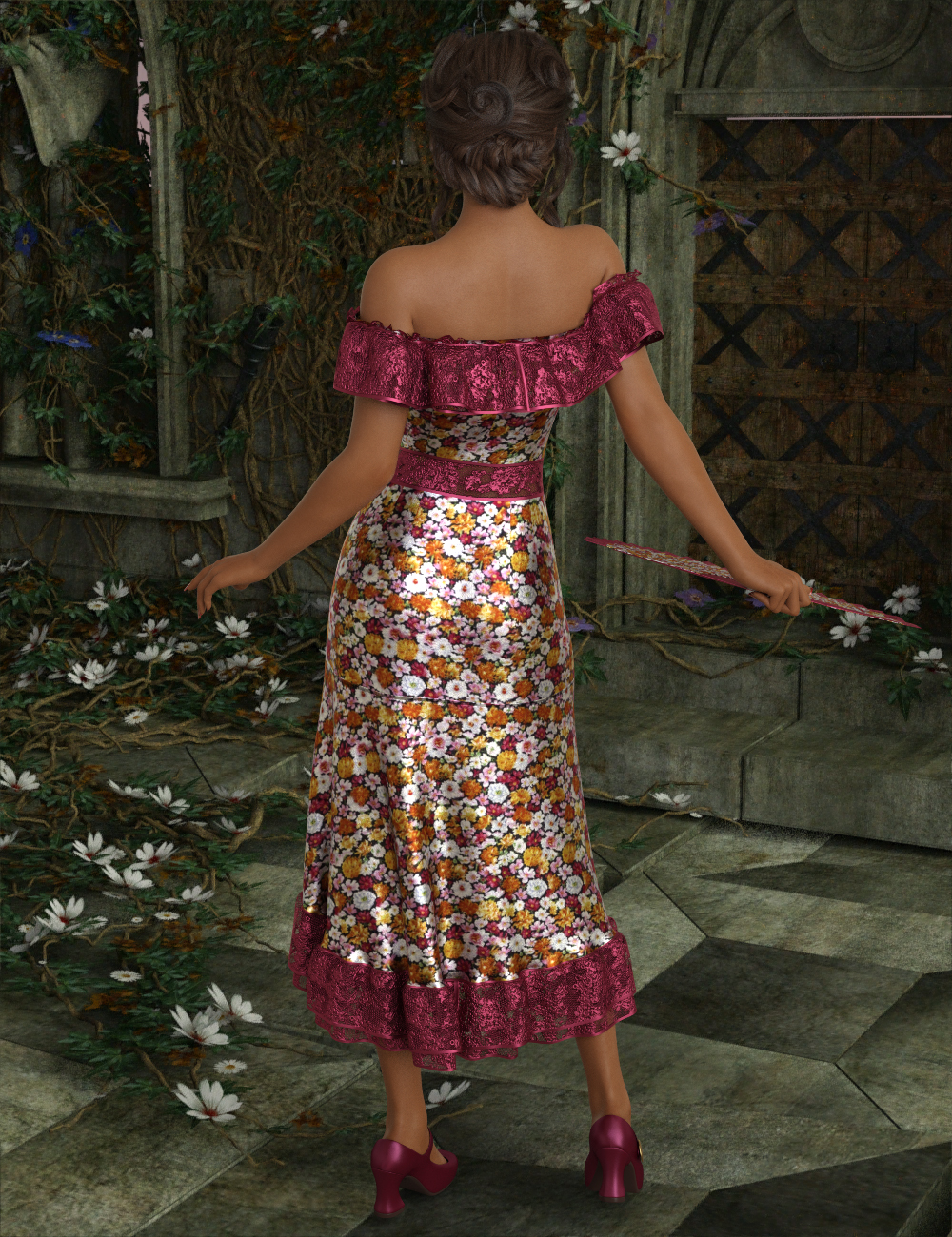 InStyle - dForce Flirty Flamenco Suit for Genesis 8 and Genesis 3 Female by N/A