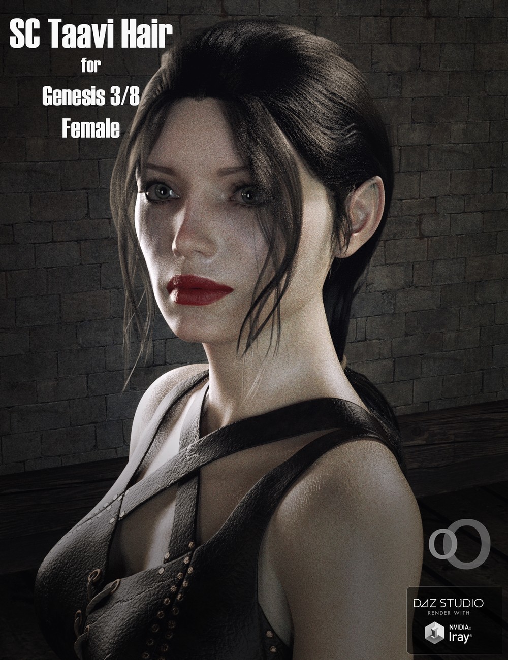 SC Taavi Hair for Genesis 3 and 8 Female by N/A