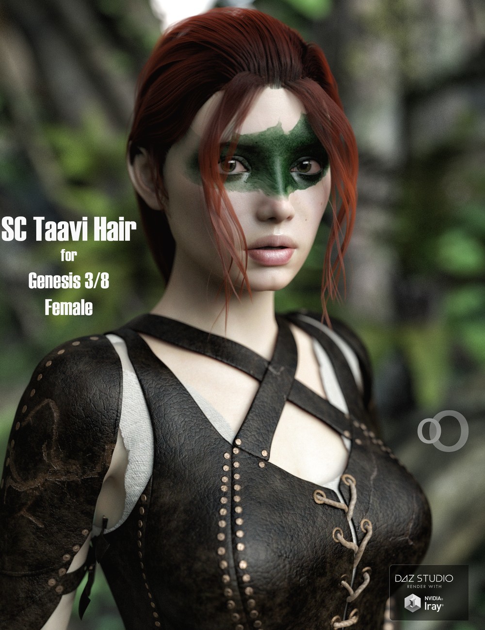 SC Taavi Hair for Genesis 3 and 8 Female by N/A