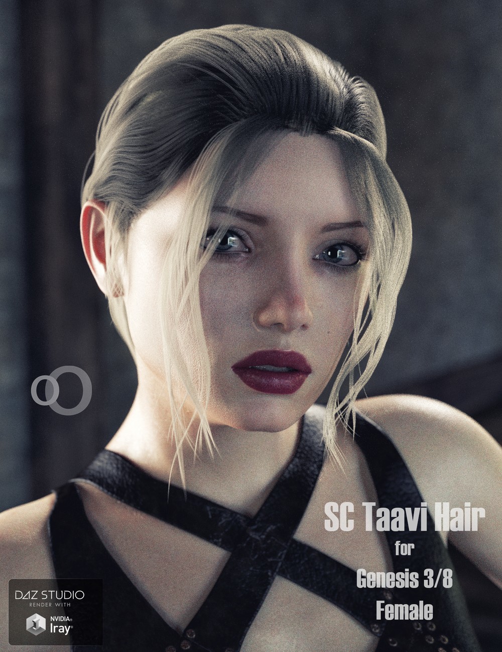 SC Taavi Hair for Genesis 3 and 8 Female by N/A