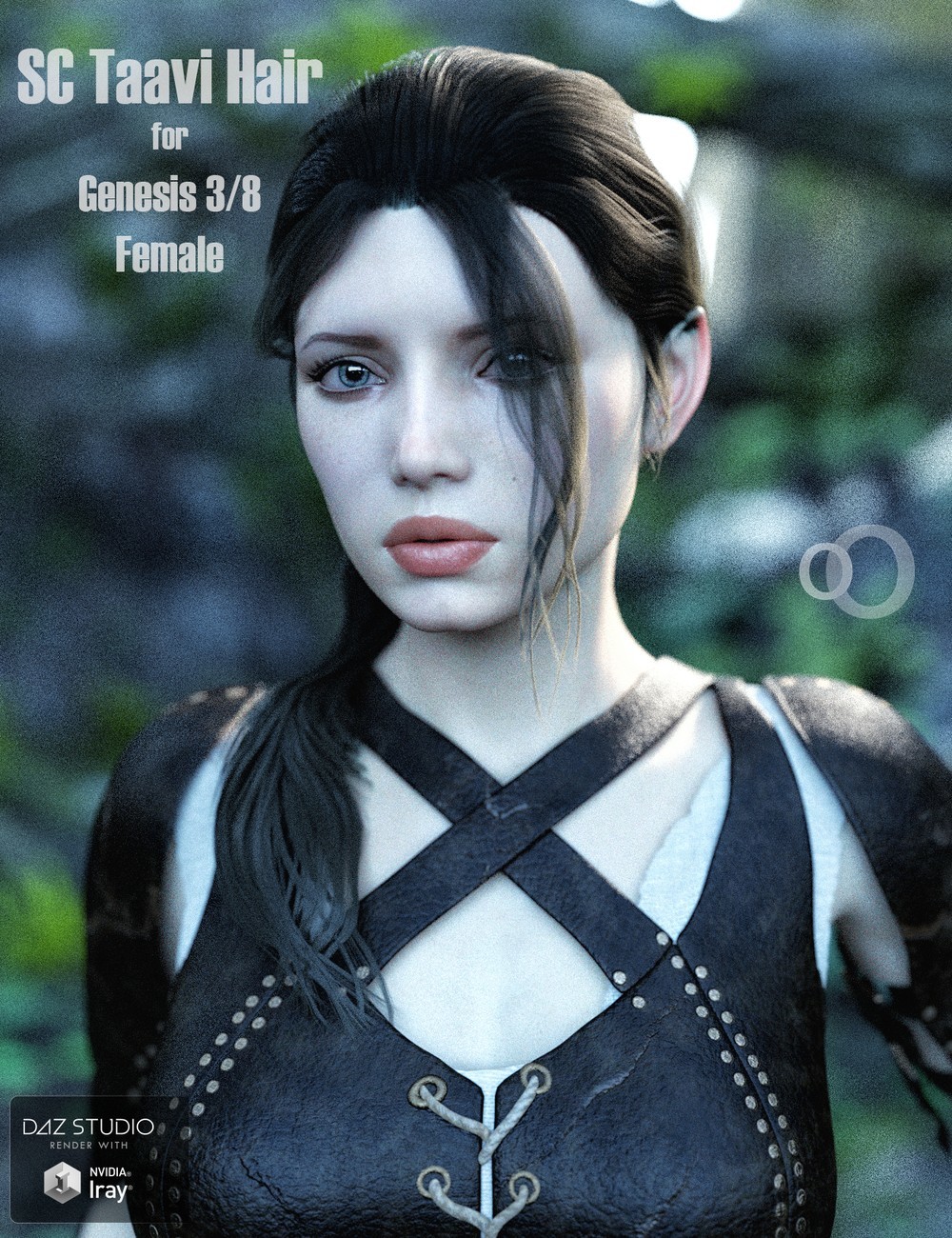 SC Taavi Hair for Genesis 3 and 8 Female by N/A