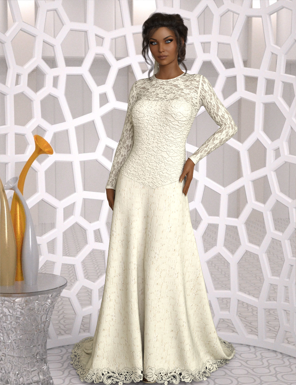 InStyle - dforce Classic Wedding Gown G8F by N/A