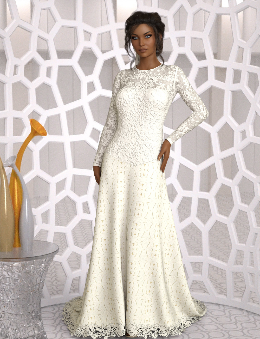 InStyle - dforce Classic Wedding Gown G8F by N/A