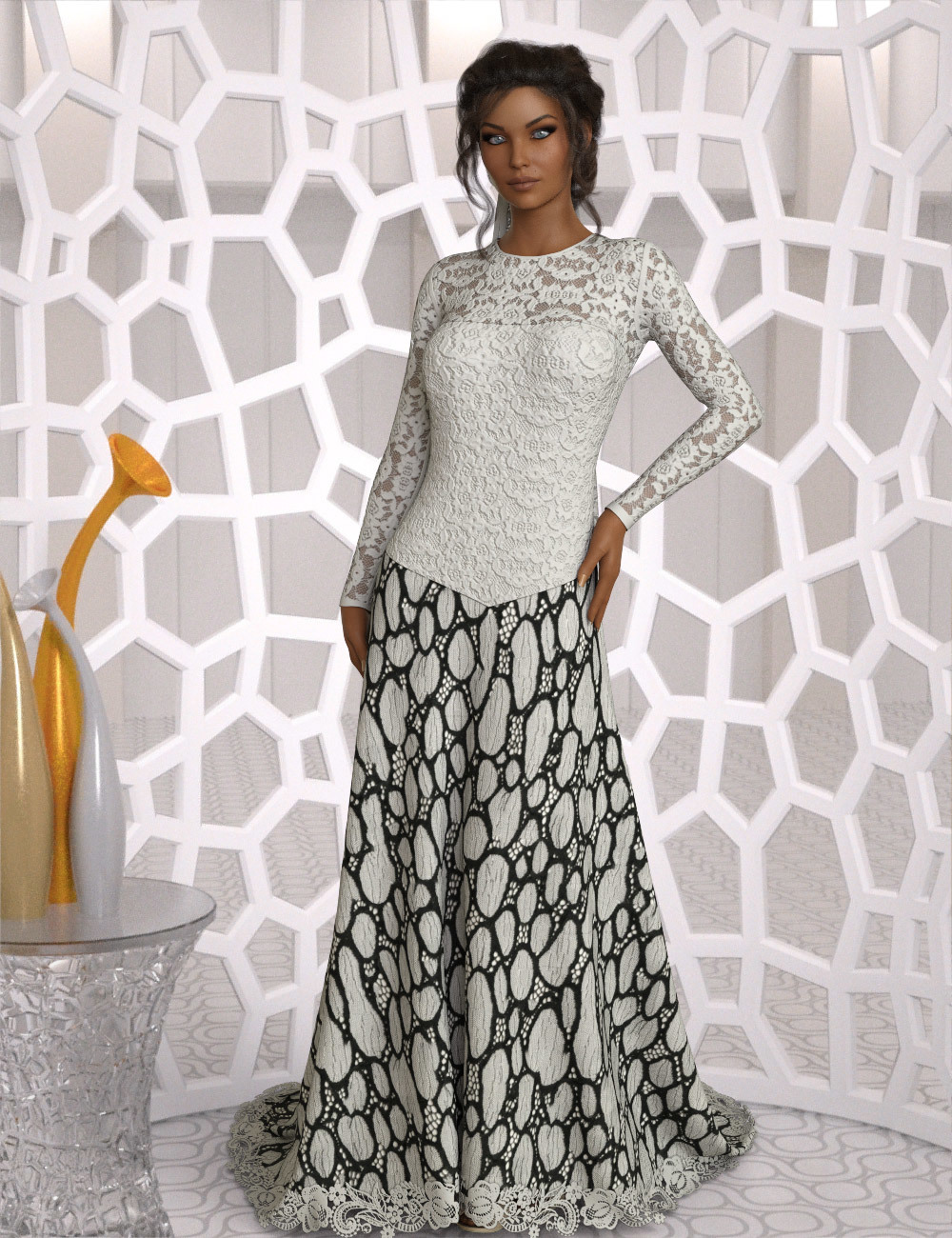 InStyle - dforce Classic Wedding Gown G8F by N/A