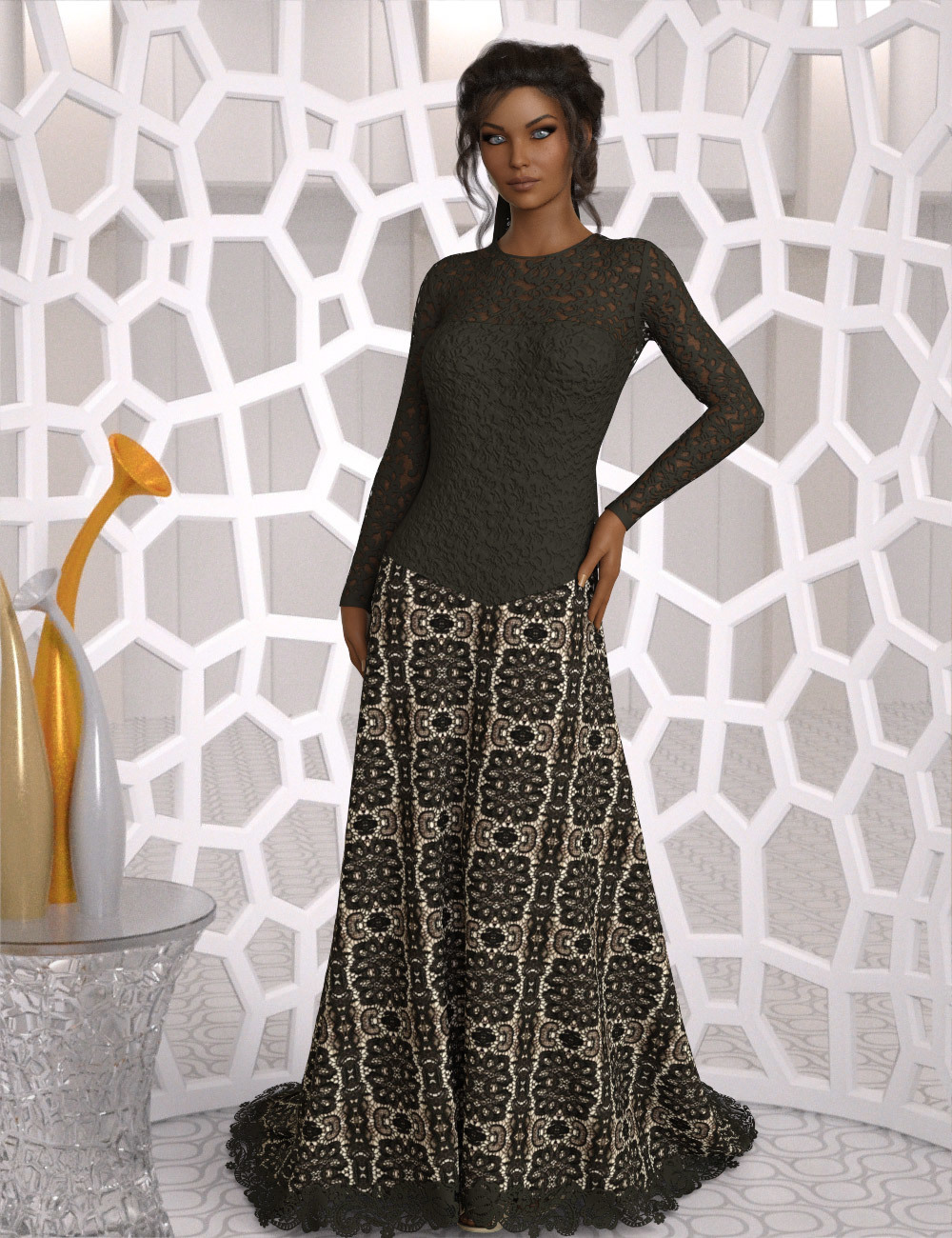 InStyle - dforce Classic Wedding Gown G8F by N/A