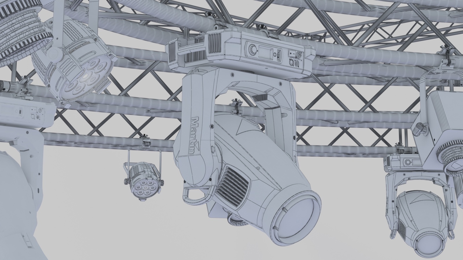 TV Studio Stage Truss and Lights - Extended License by N/A