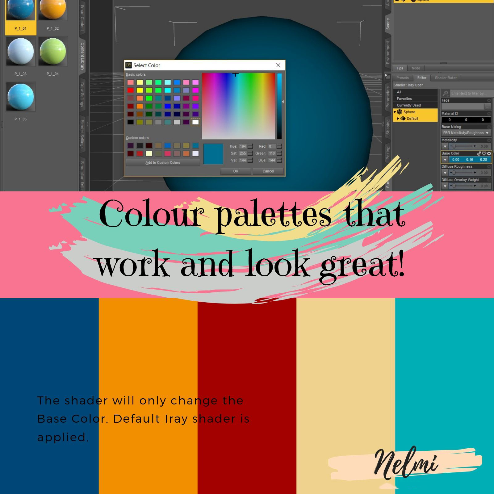 Colour Palettes Shader for Daz Studio by N/A