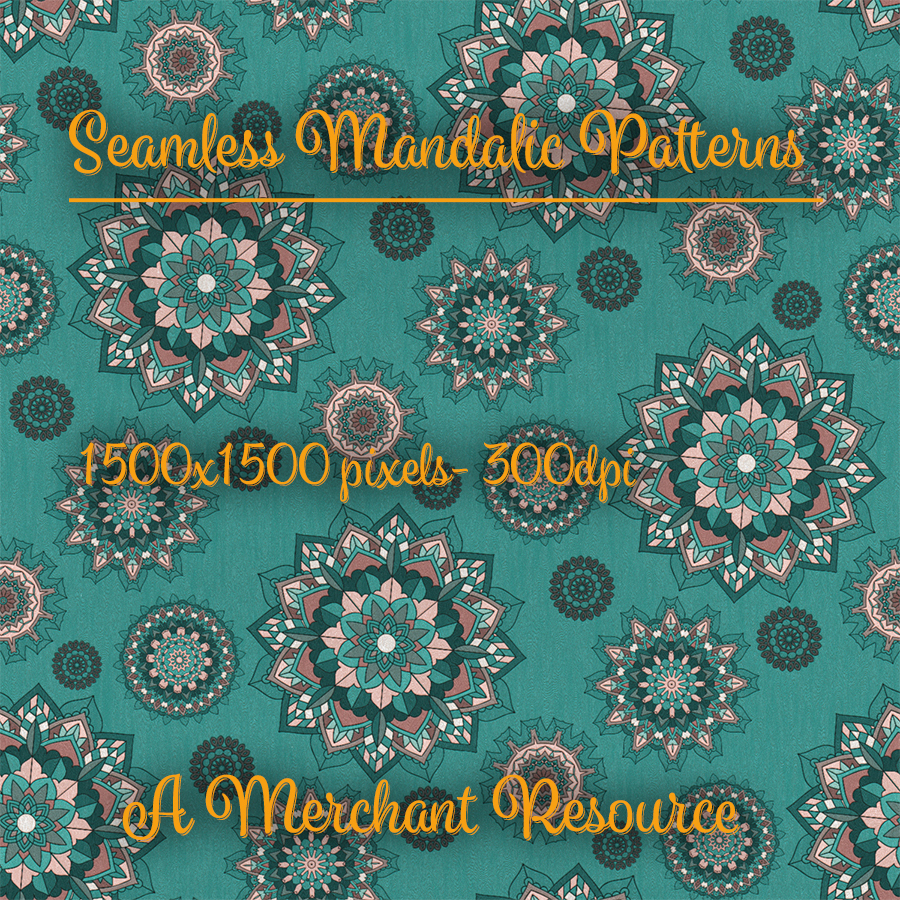 Seamless Mandalic Patterns by N/A