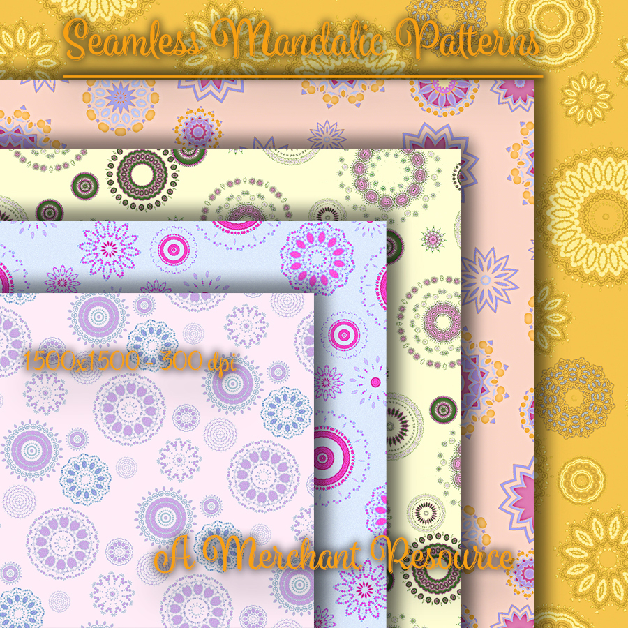 Seamless Mandalic Patterns by N/A