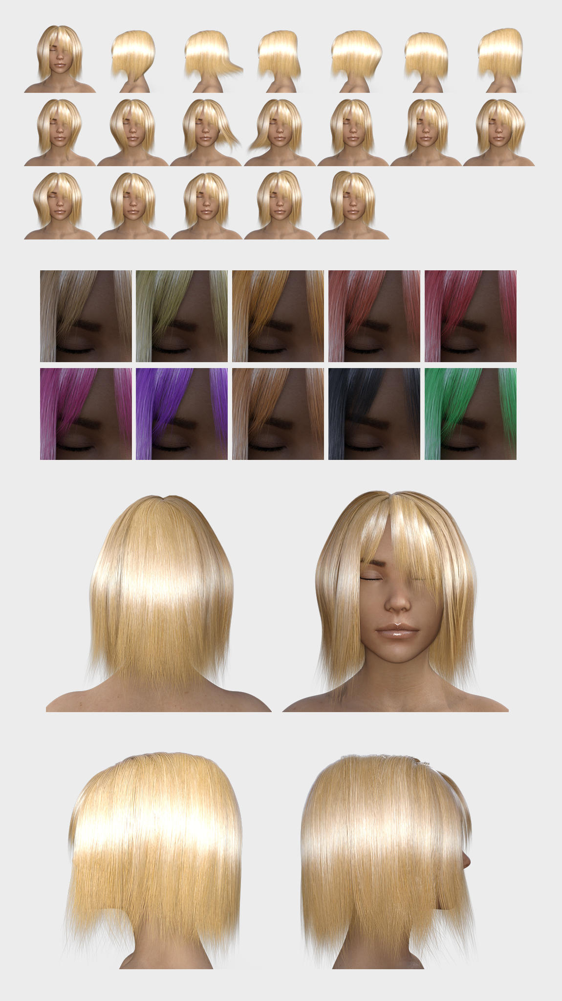 NL Hair for Genesis 8 Female by N/A