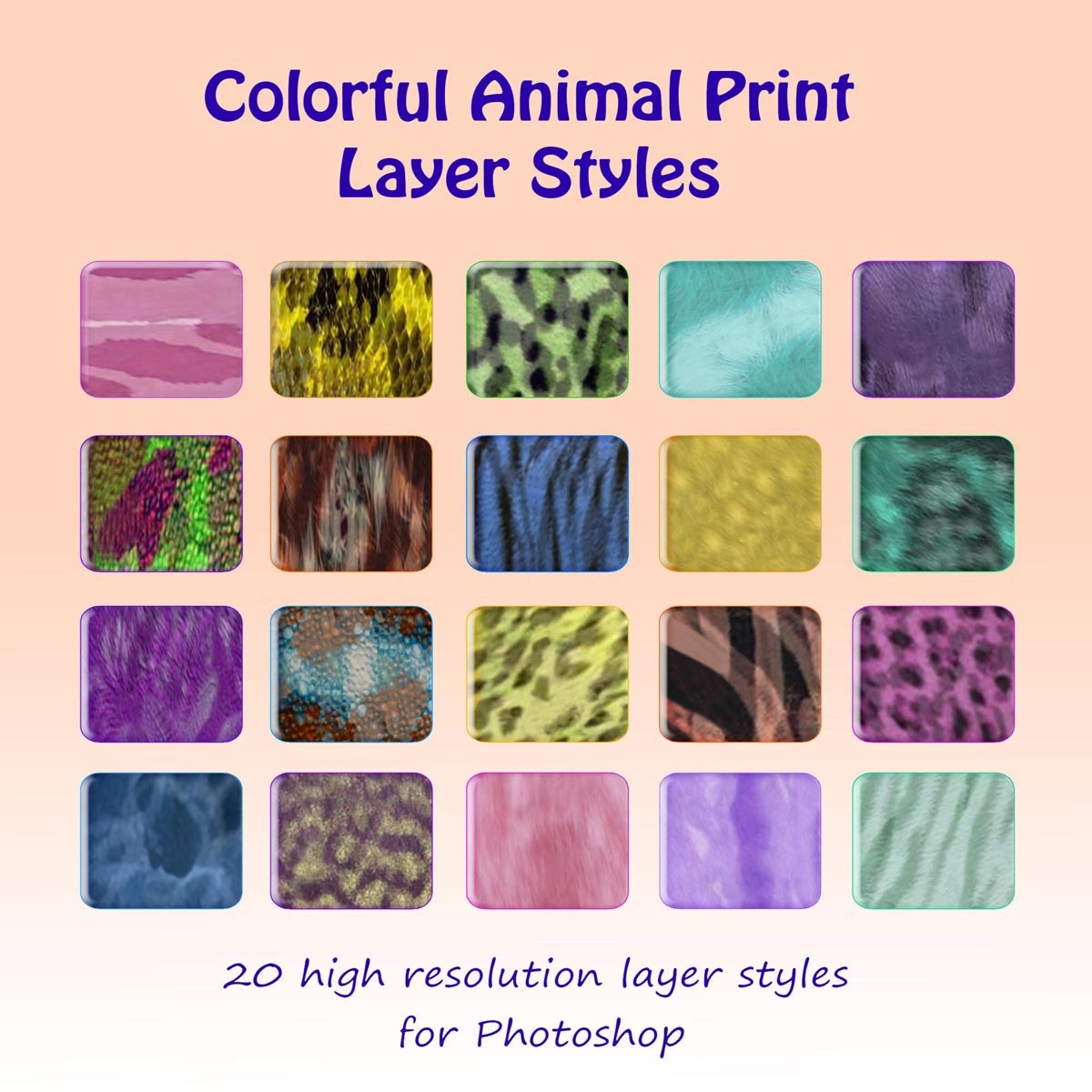 Colorful Animal Print Styles by N/A
