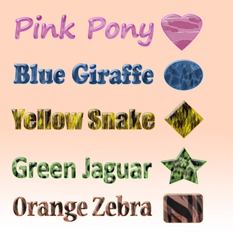 Colorful Animal Print Styles by N/A