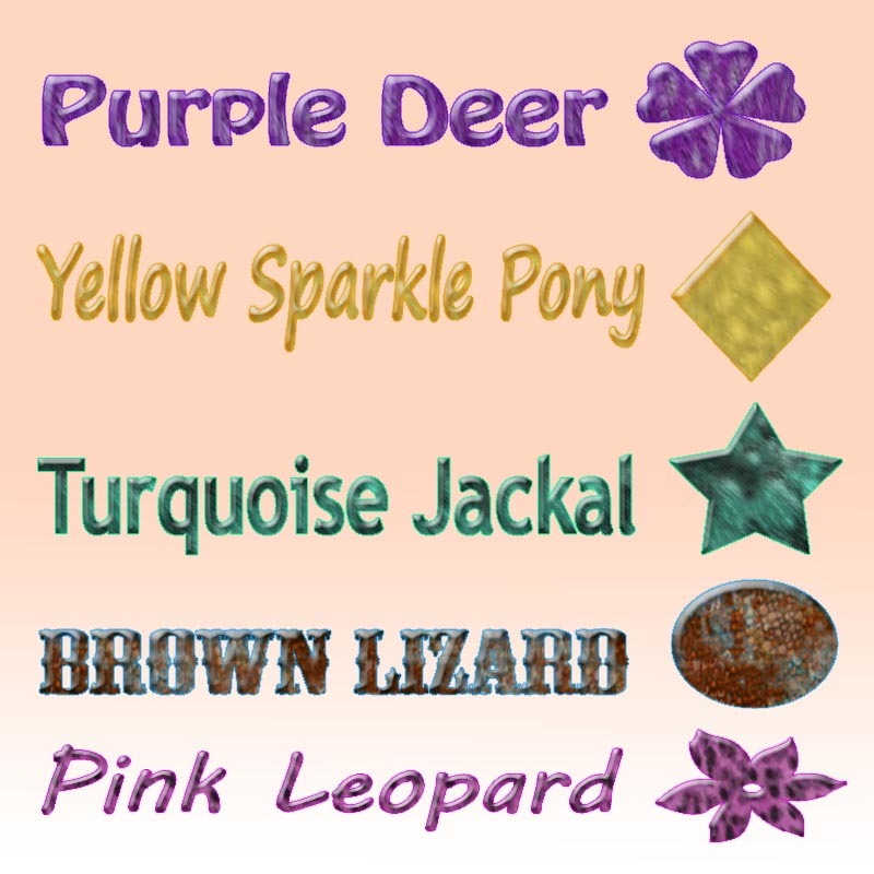 Colorful Animal Print Styles by N/A