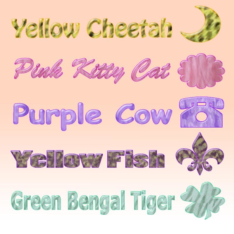 Colorful Animal Print Styles by N/A