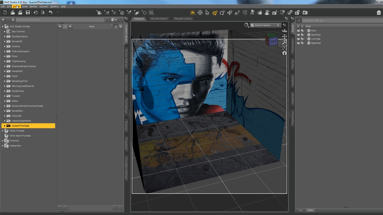 Inside Daz Studio - Fast Scene Prototyping - JailHouse Rock by N/A