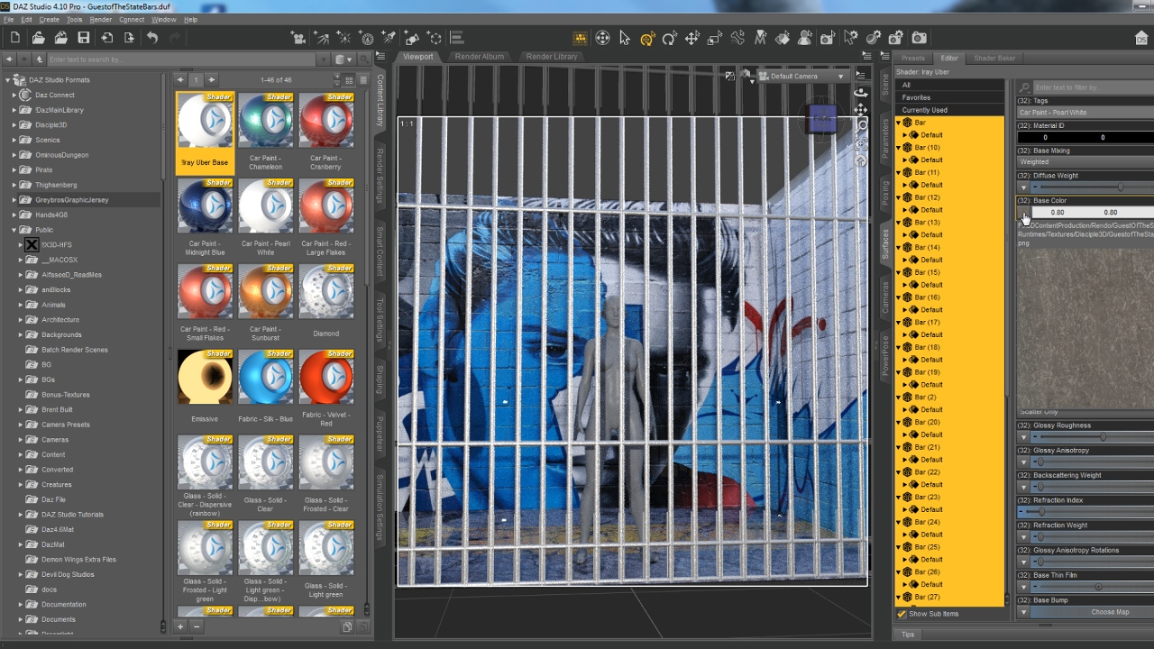 Inside Daz Studio - Fast Scene Prototyping - JailHouse Rock by N/A