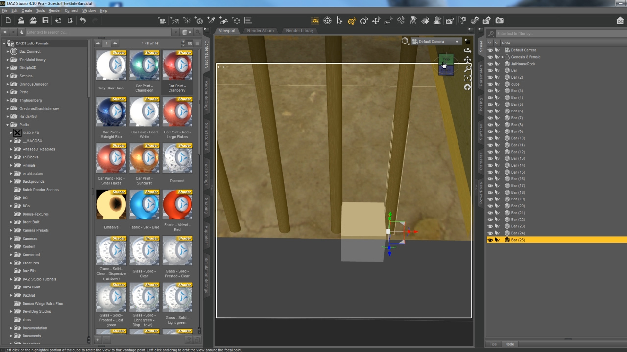 Inside Daz Studio - Fast Scene Prototyping - JailHouse Rock by N/A