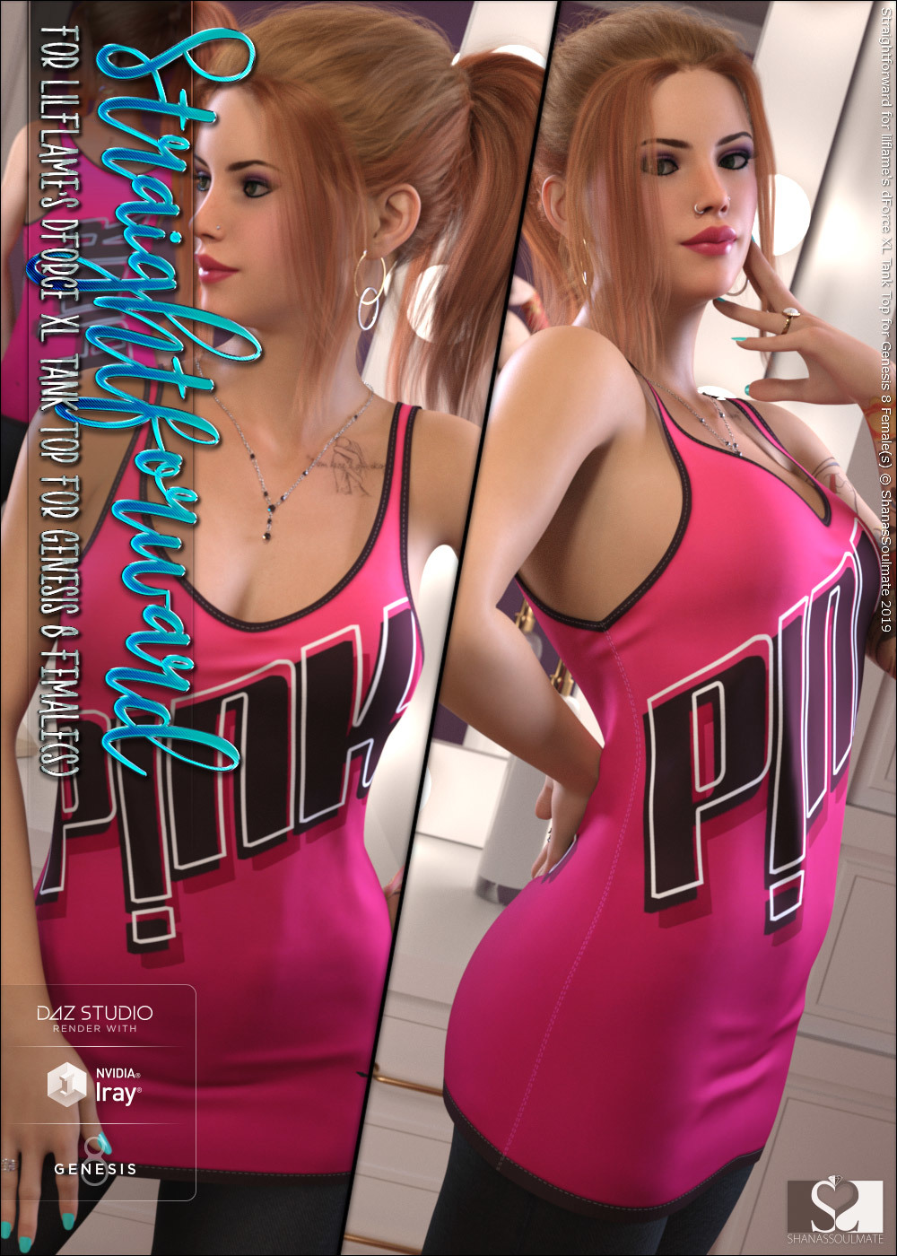 Straightforward for dForce XL Tank Top for Genesis 8 Females by N/A