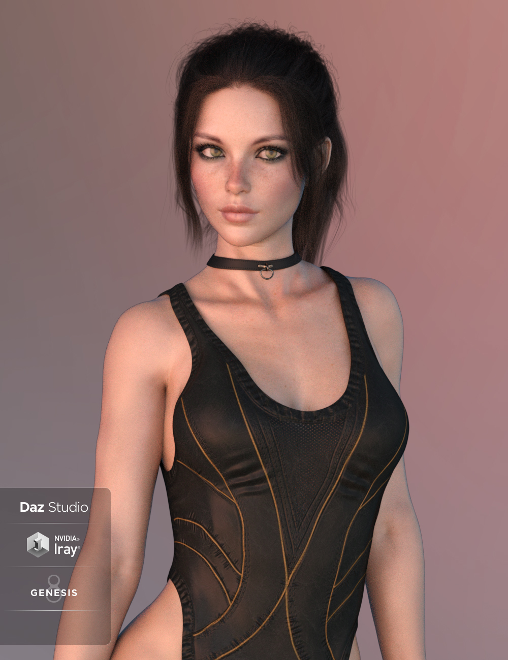 X-Fashion Legend Leather Bodysuit for Genesis 8 Female(s) by N/A