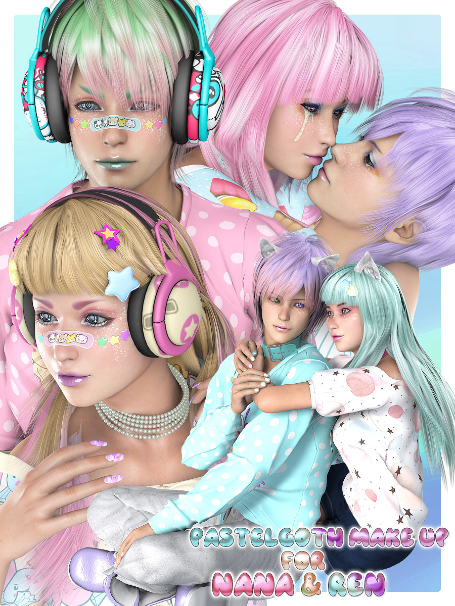 PastelGoth Makeup for Nana and Ren by N/A