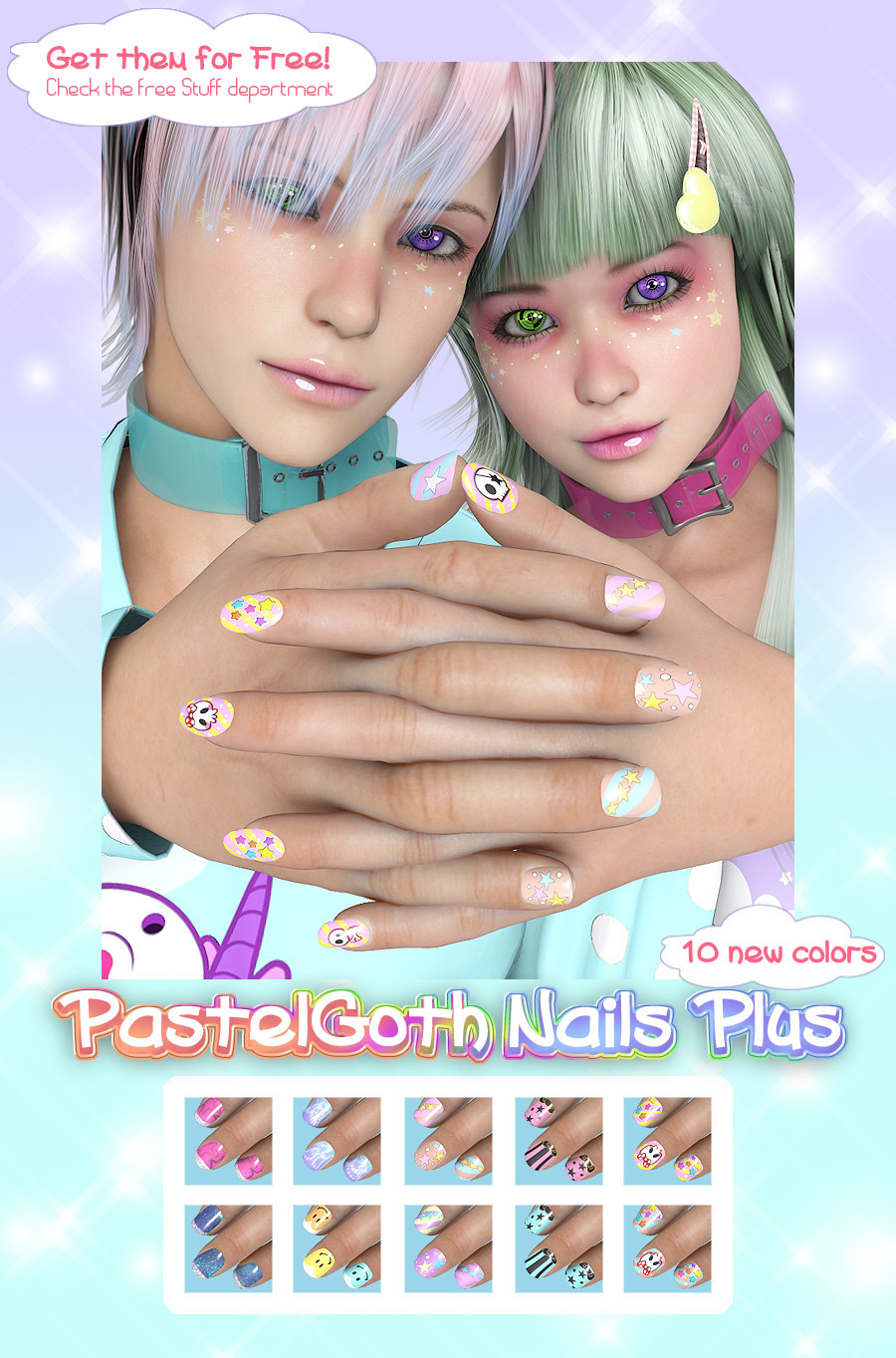 PastelGoth Makeup for Nana and Ren by N/A