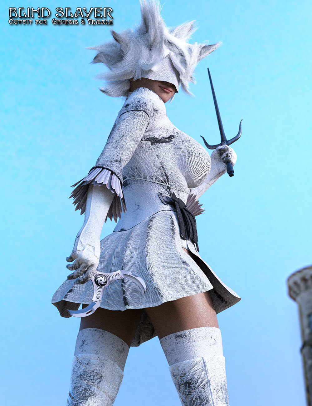 Blind Slayer Outfit for Genesis 8 Female by N/A